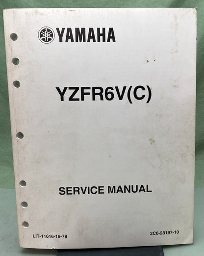 Genuine Yamaha LIT-11616-19-78 YZFR6V(C) Service Manual 2005