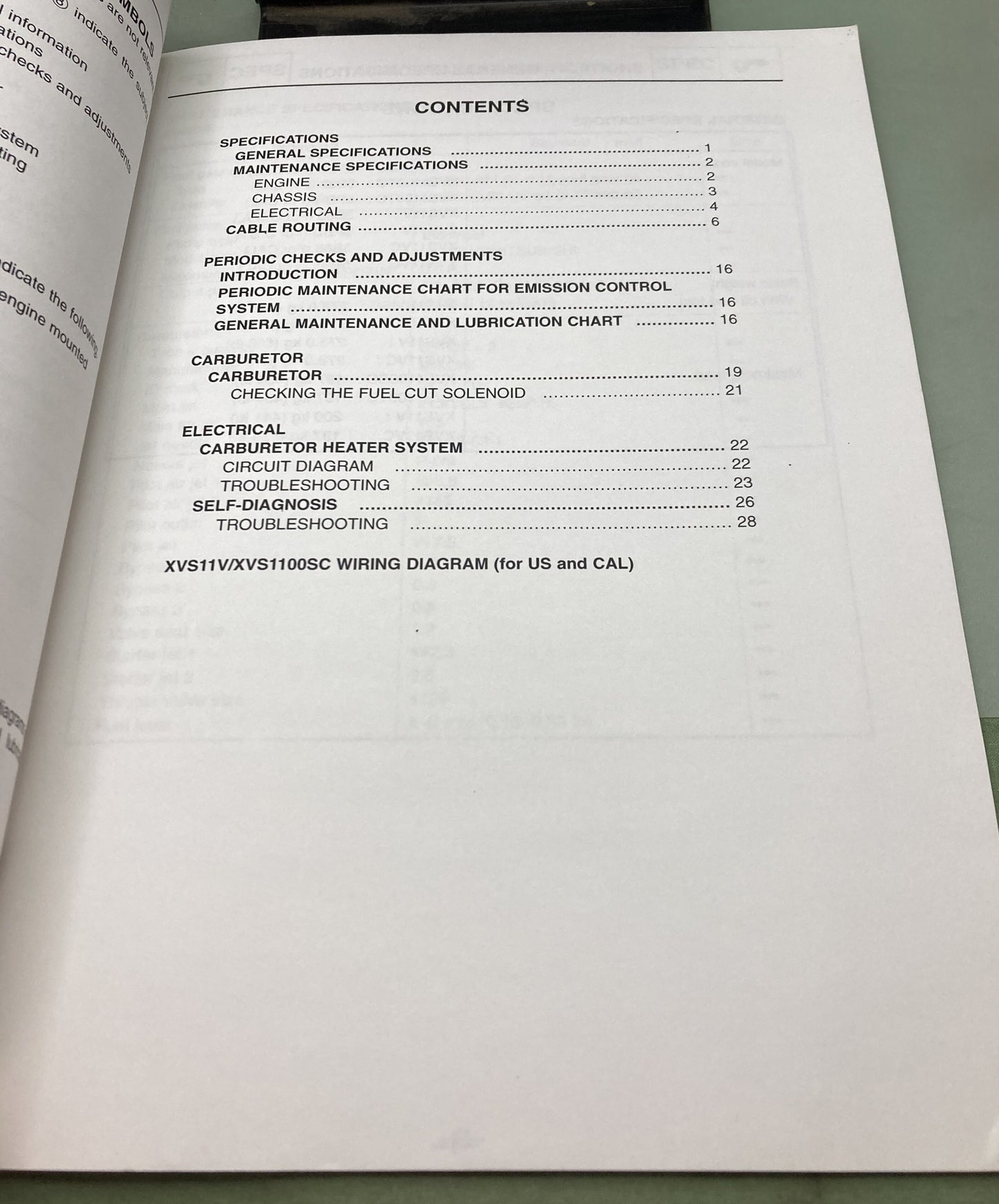 Genuine Yamaha LIT-11616-19-12 XVS11V Supp. Service Manual 2005