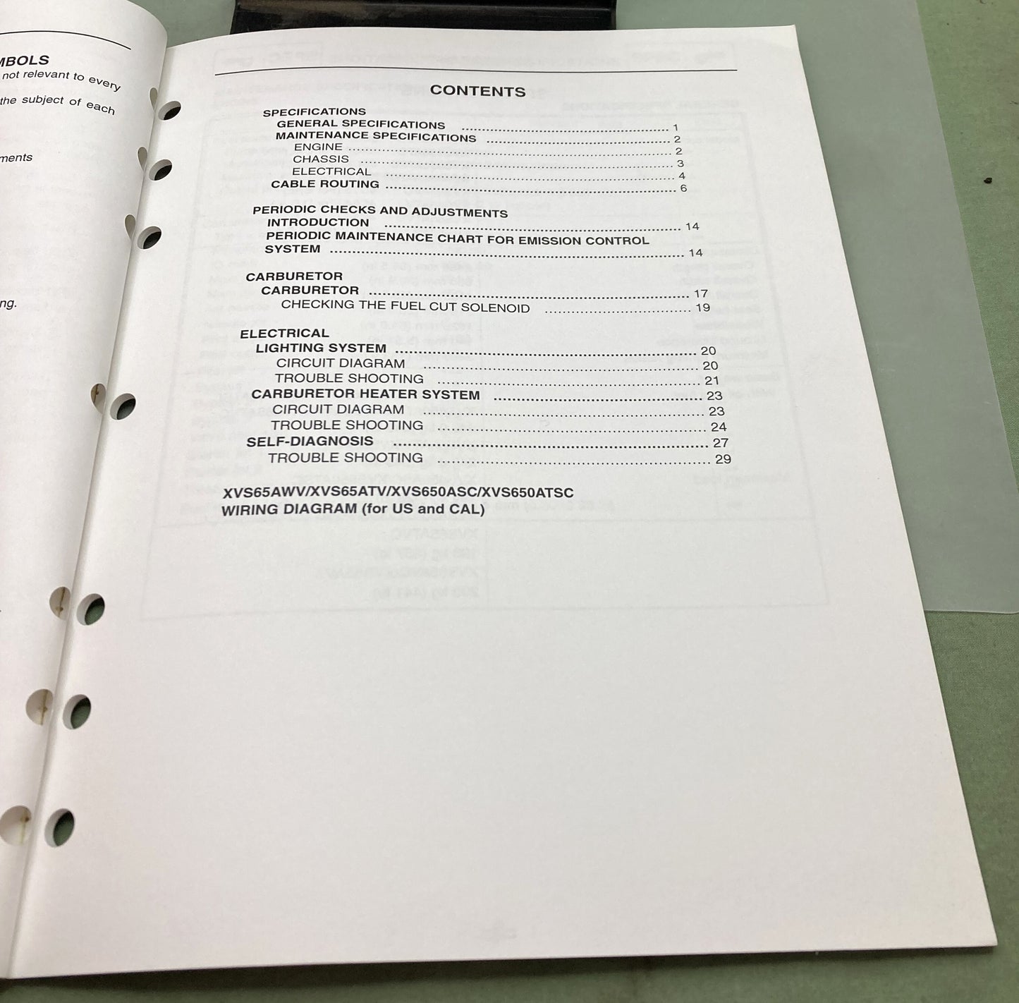 Genuine Yamaha LIT-11616-19-81 XVS65AWV, XVS65ATV Supp. Service Manual 2005