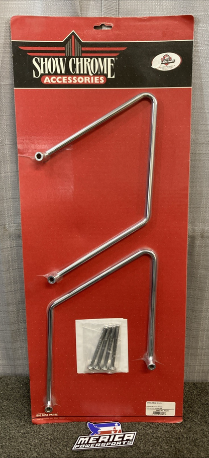 NEW GENUINE SHOW CHROME 82-209 SADDLEBAG STAYS