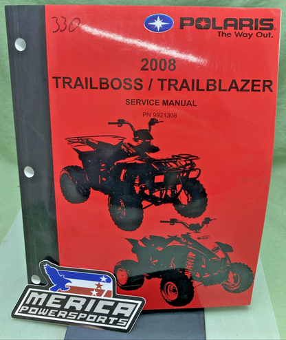GENUINE POLARIS 9921308 TRAILBOSS/TRAILBLAZER SERVICE MANUAL 2008