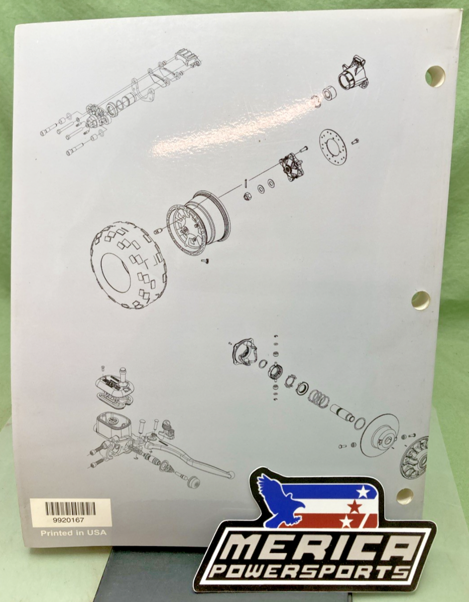 GENUINE POLARIS 9920167 SPORTSMAN 6X6 SERVICE MANUAL 2004-2006