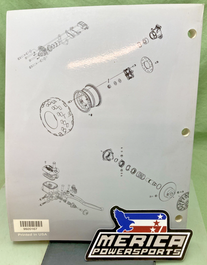 GENUINE POLARIS 9920167 SPORTSMAN 6X6 SERVICE MANUAL 2004-2006