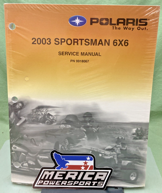 NEW GENUINE POLARIS 9918067 SPORTSMAN 6X6 SERVICE MANUAL 2003