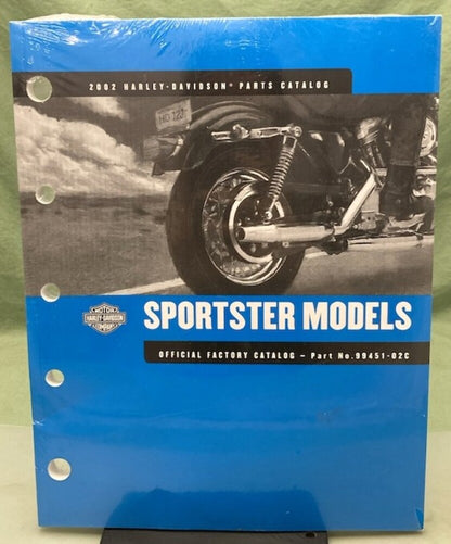 Harley Davidson 99451-02C Sportster Models Parts Catalog 2002 New Genuine