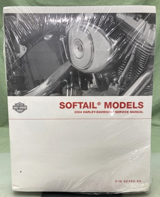 Harley Davidson 99482-04 Softail Models Service Manual 2004 New Genuine