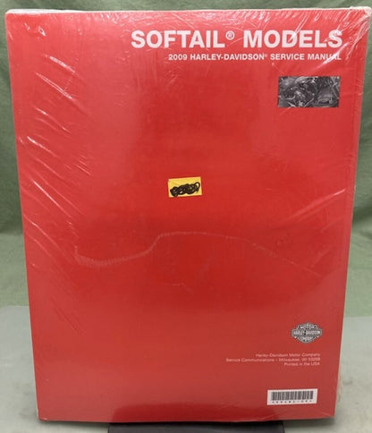 Harley Davidson 99482-09 Softail Models Service Manual 2009 New Genuine