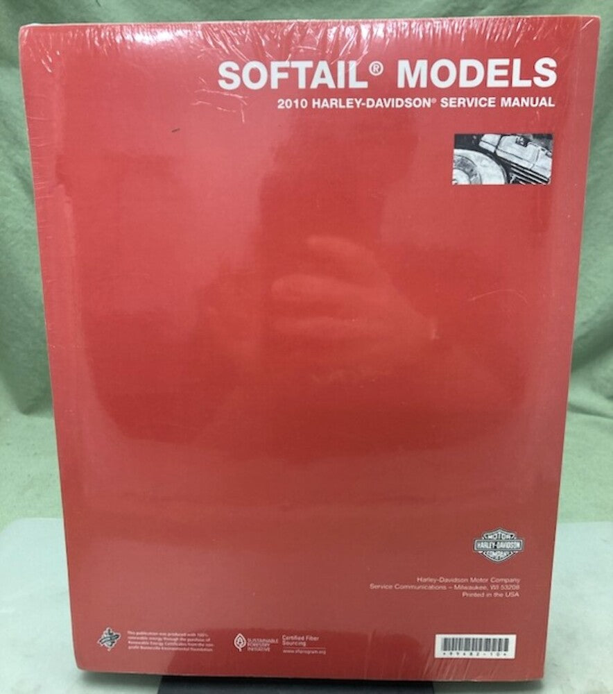 Harley Davidson 99482-10 Softail Models Service Manual 2010 New Genuine