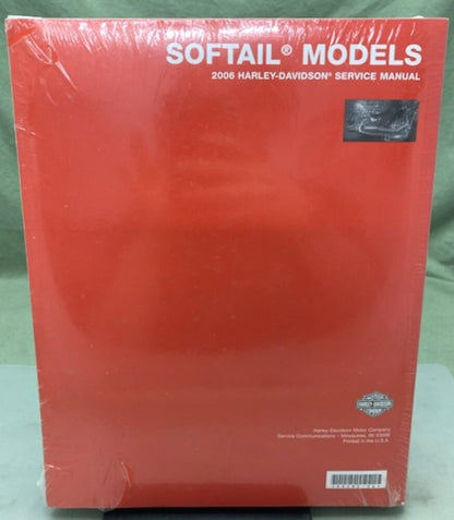 Harley Davidson 99482-06 Softail Models Service Manual 2006 New Genuine
