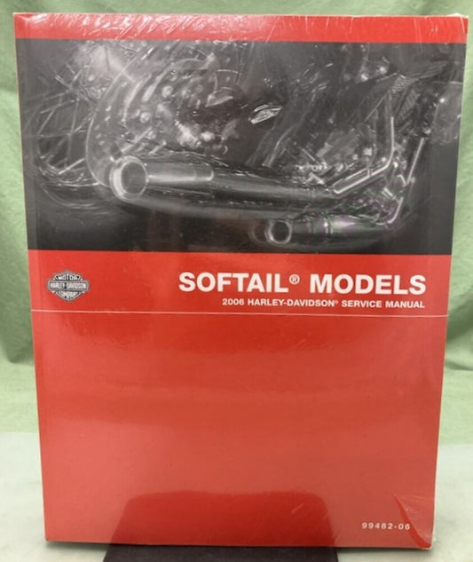 Harley Davidson 99482-06 Softail Models Service Manual 2006 New Genuine