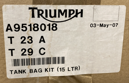NEW GENUINE TRIUMPH A9518018 Tank Bag Kit, 15LTR