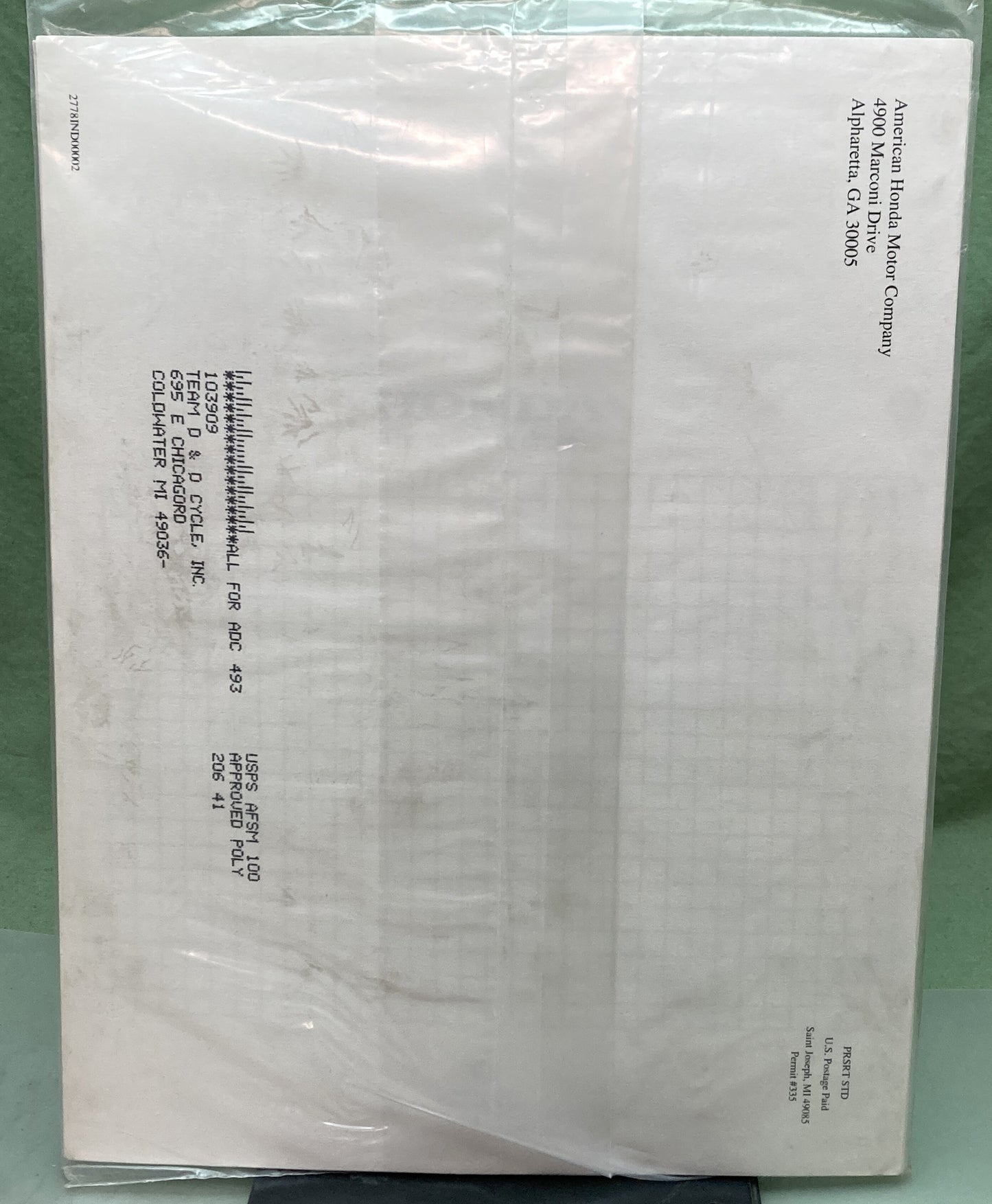 New Genuine Honda 61ZM000Z GCV190 Supp. Shop Manual 2003