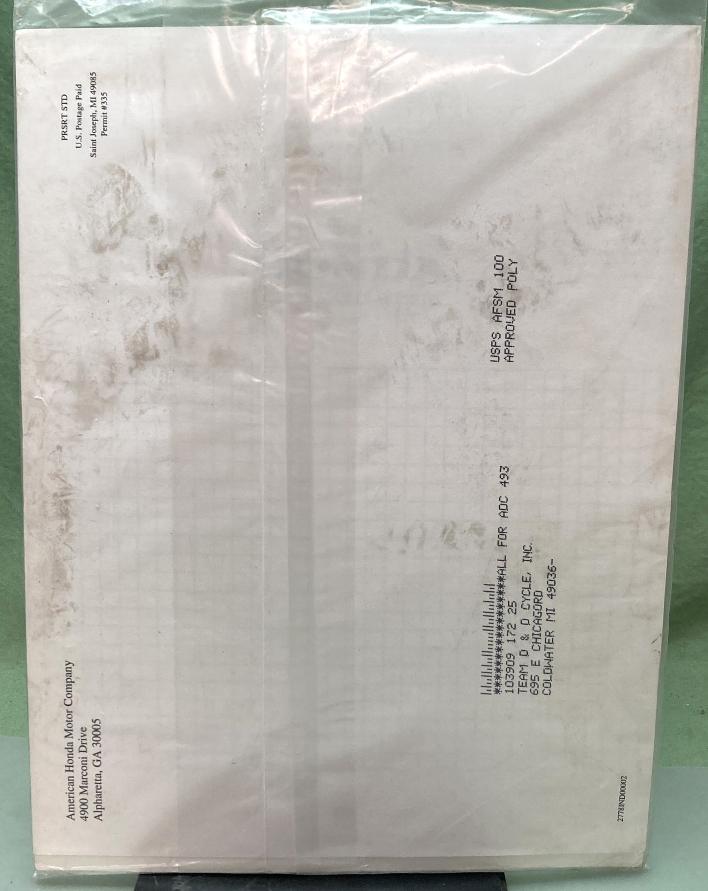 New Genuine Honda 61Z0H00Z GX25 Supp. Shop Manual 2003