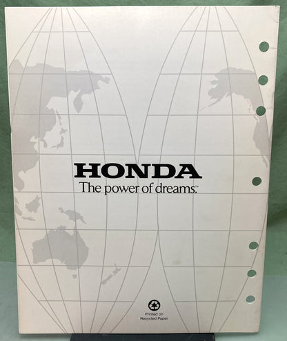 Genuine Honda TO971 Emission Regulation Guide 1997