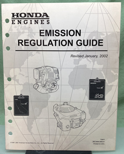 Genuine Honda TO971 Emission Regulation Guide 1997