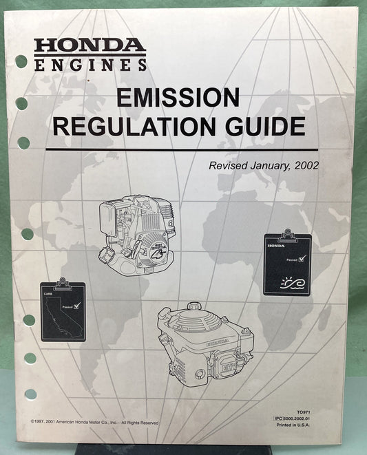 Genuine Honda TO971 Emission Regulation Guide 1997