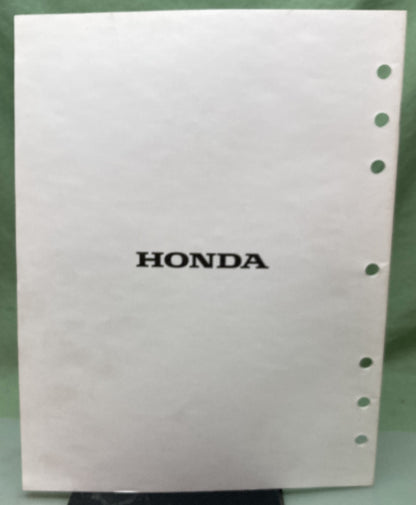Genuine Honda PSV53611 Generator EB11000K1 Provisional Service Information 2003