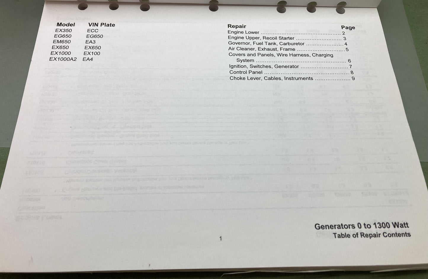 Genuine Honda TO153 Warranty Flat Rate Manual Power Equipment Products '86-'03