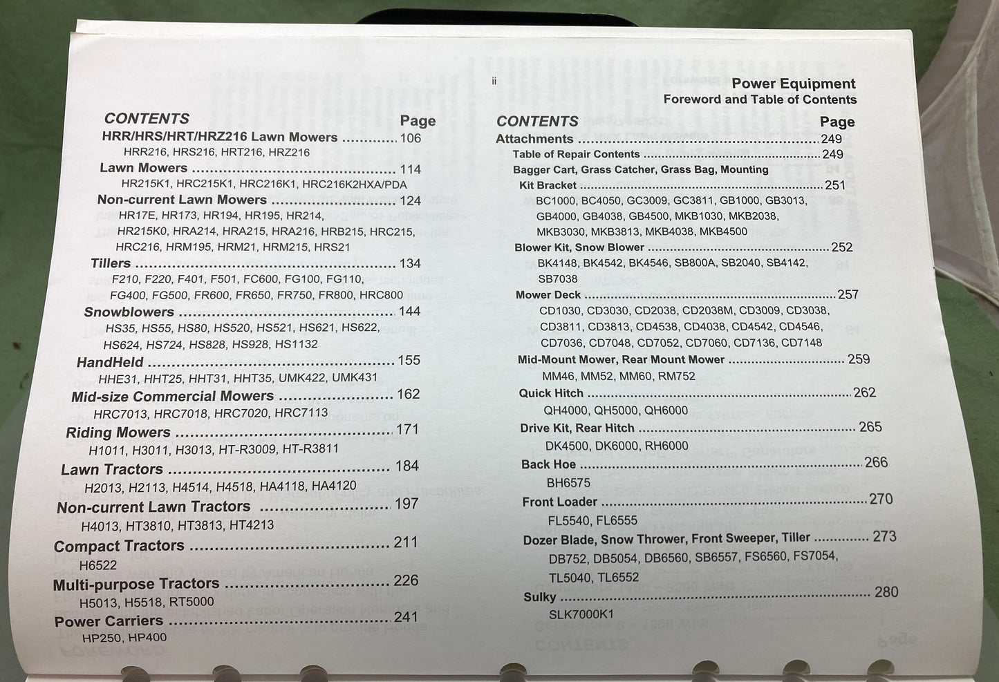 Genuine Honda TO153 Warranty Flat Rate Manual Power Equipment Products '86-'06