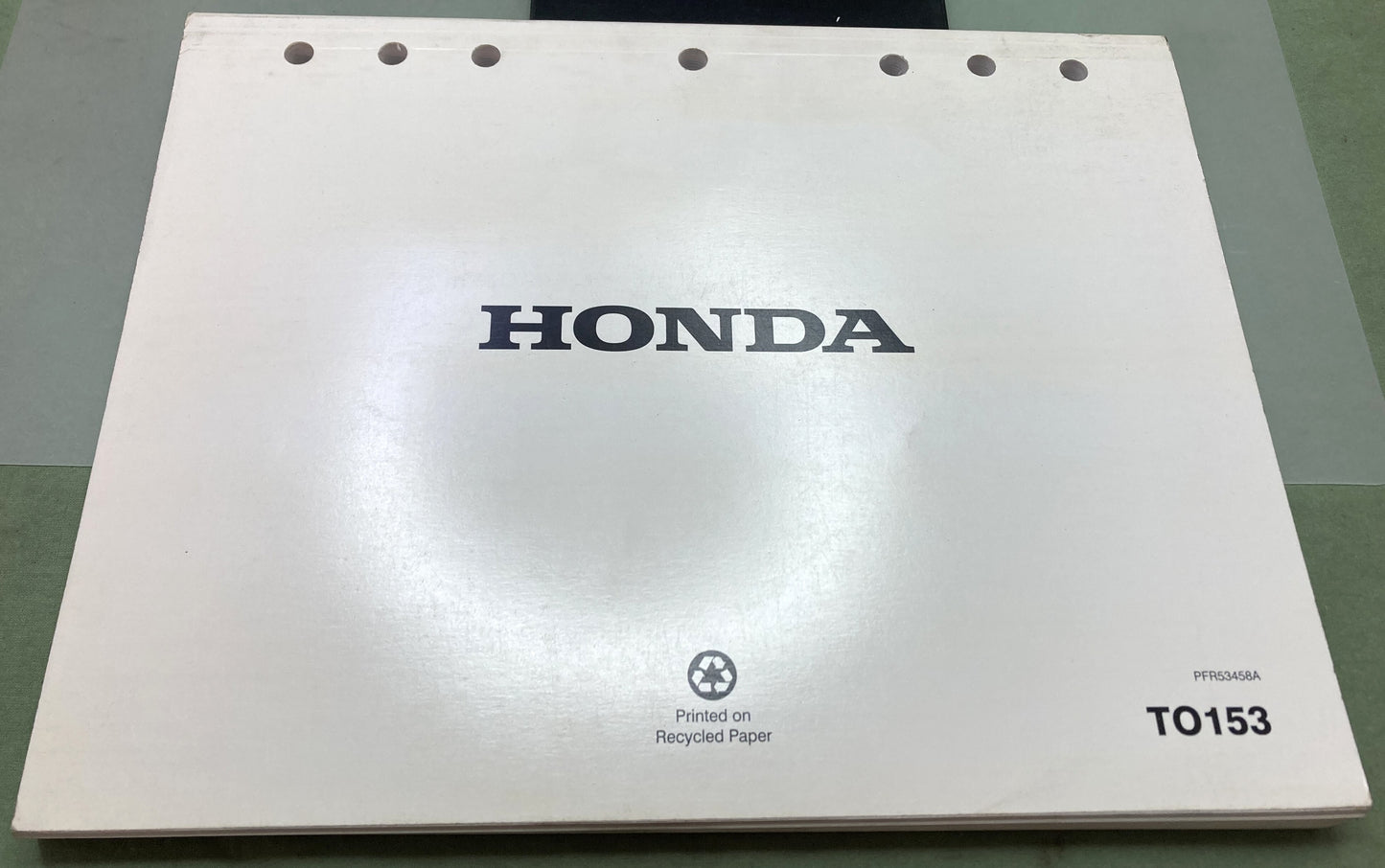 Genuine Honda TO153 Warranty Flat Rate Manual Power Equipment Products '86-'02