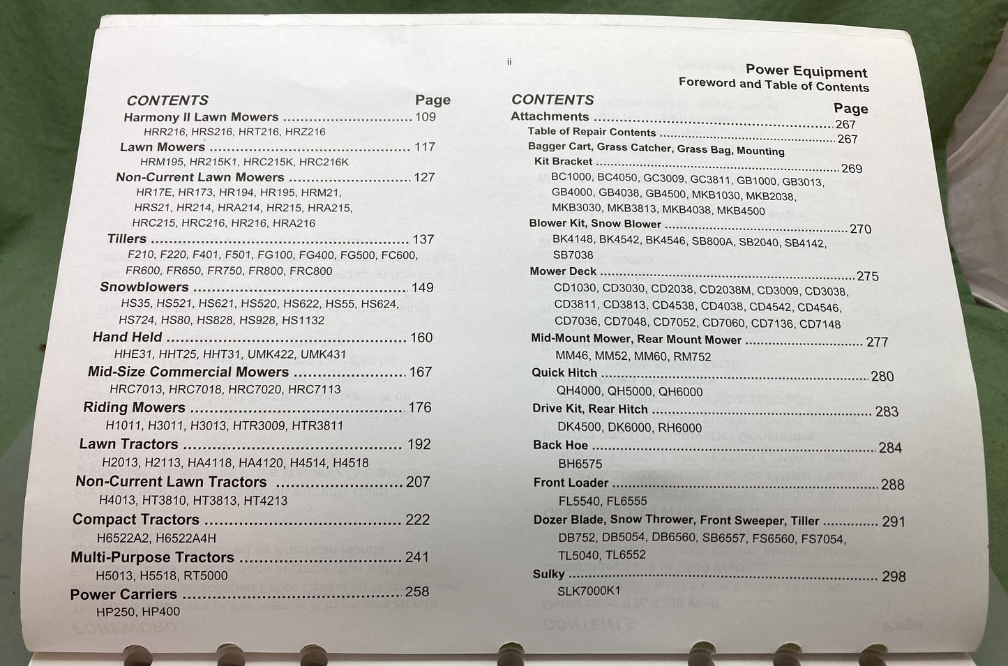 Genuine Honda TO153 Warranty Flat Rate Manual Power Equipment Products '86-'04