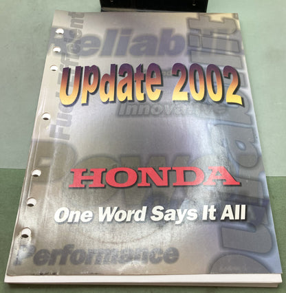 Genuine Honda PTR52971C Update Manual 2002