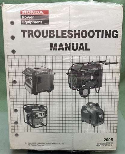 New Genuine Honda PSV52522G Troubleshooting Manual '98-'05