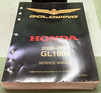 Genuine Honda 61MCA52 GL1800 Service/Electrical Troubleshooting Manual 2006