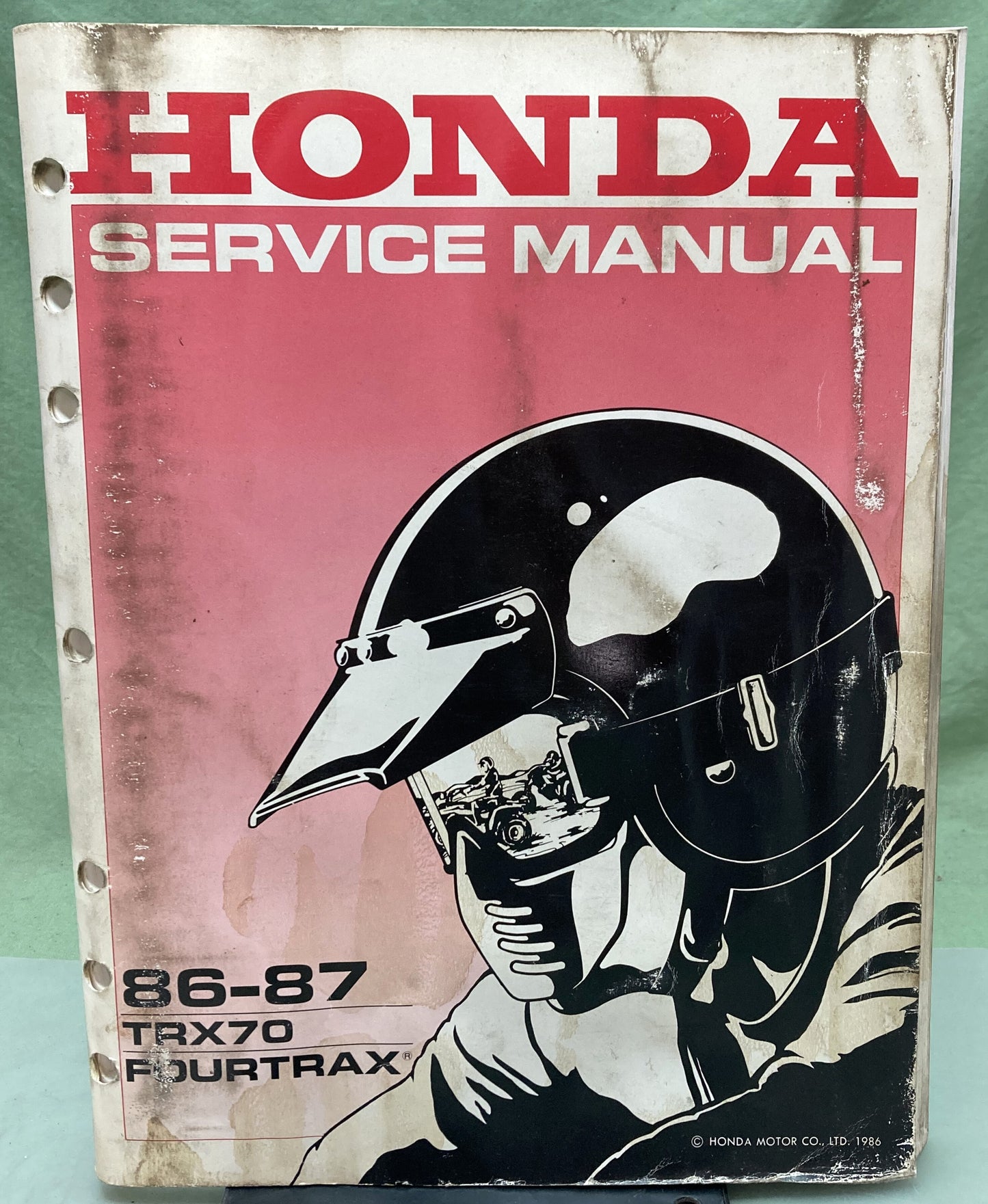 Genuine Honda 61HB201 TRX70 Fourtrax Service Manual 1986