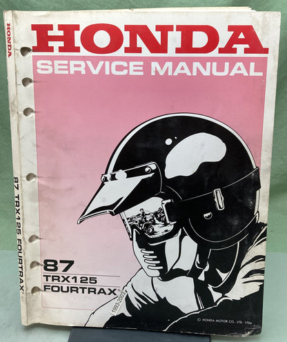Genuine Honda 61HC300 TRX125 Fourtrax Service Manual 1986