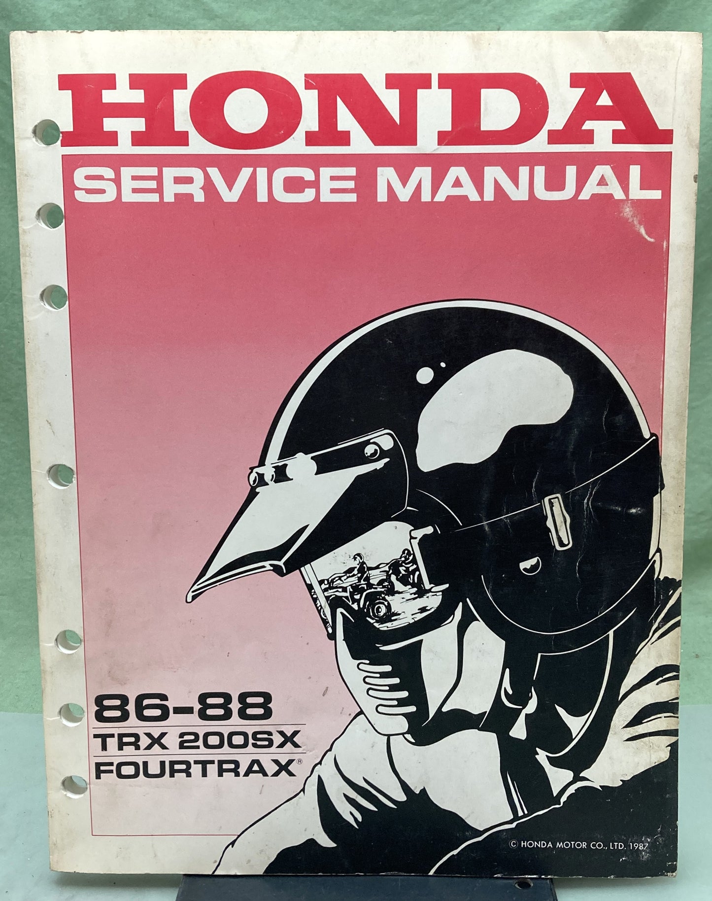 Genuine Honda 61HB302 TRX 200SX Fourtrax Service Manual 1987