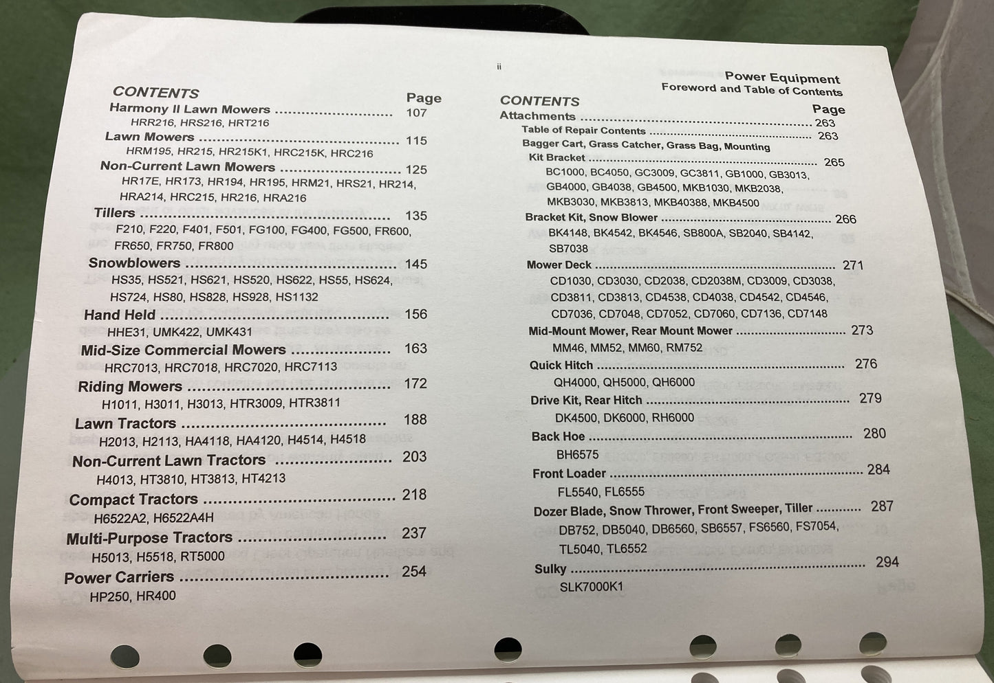 Genuine Honda PFR53458 Warranty Flat Rate Manual for Honda Power Equipment 2002