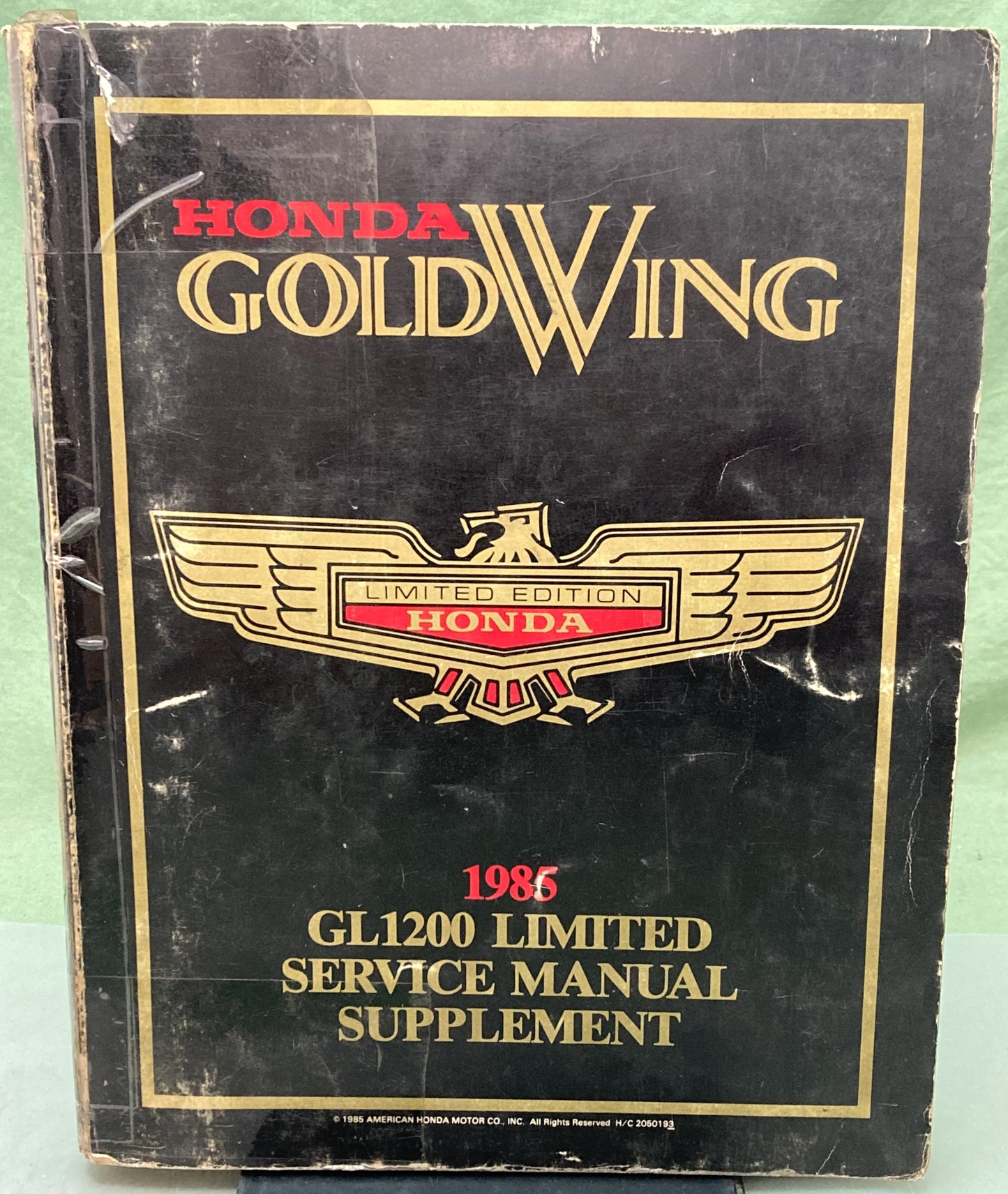 Genuine Honda 2050193 GL1200 Limited Service Manual Supp. 1985