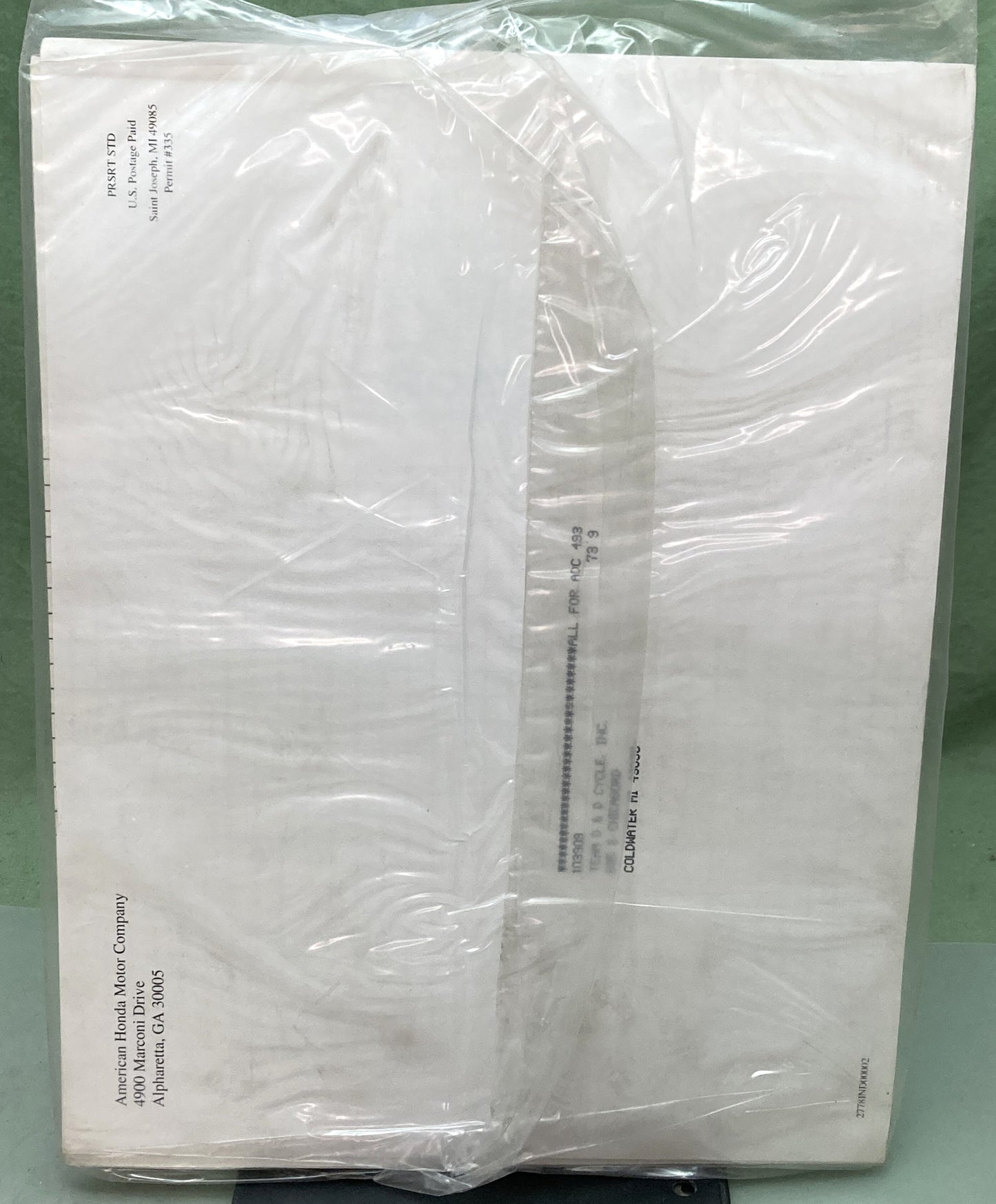 New Genuine Honda 61ZJ110V GX620K1, GX670 Supp. Shop Manual 2002-2003