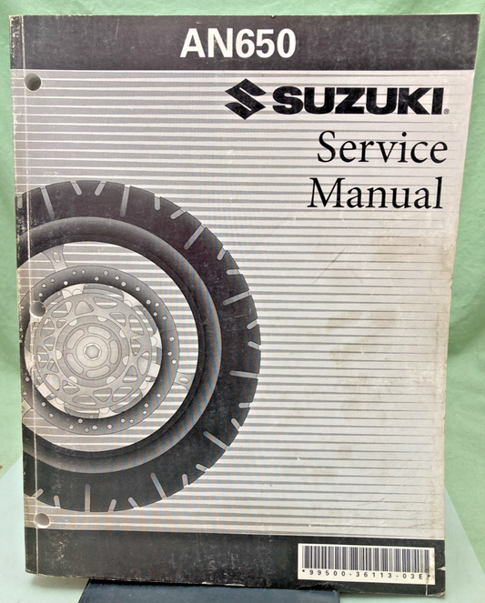GENUINE SUZUKI 99500-36113-03E AN650 SERVICE MANUAL 2003