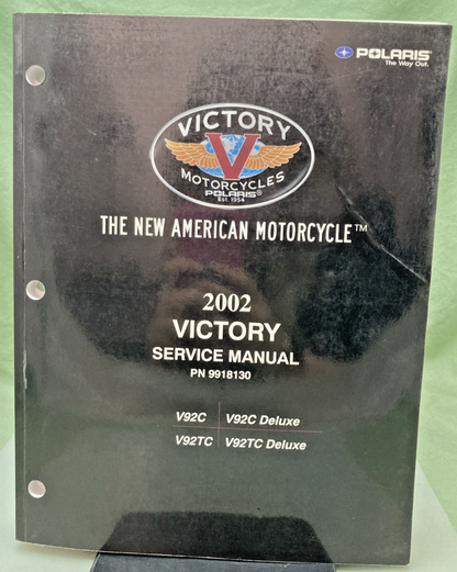 GENUINE VICTORY 9918130 V92C AND V92TC DELUXE SERVICE MANUAL 2002