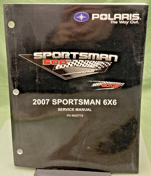 GENUINE POLARIS 9920778 SPORTSMAN 6X6 SERVICE MANUAL 2007