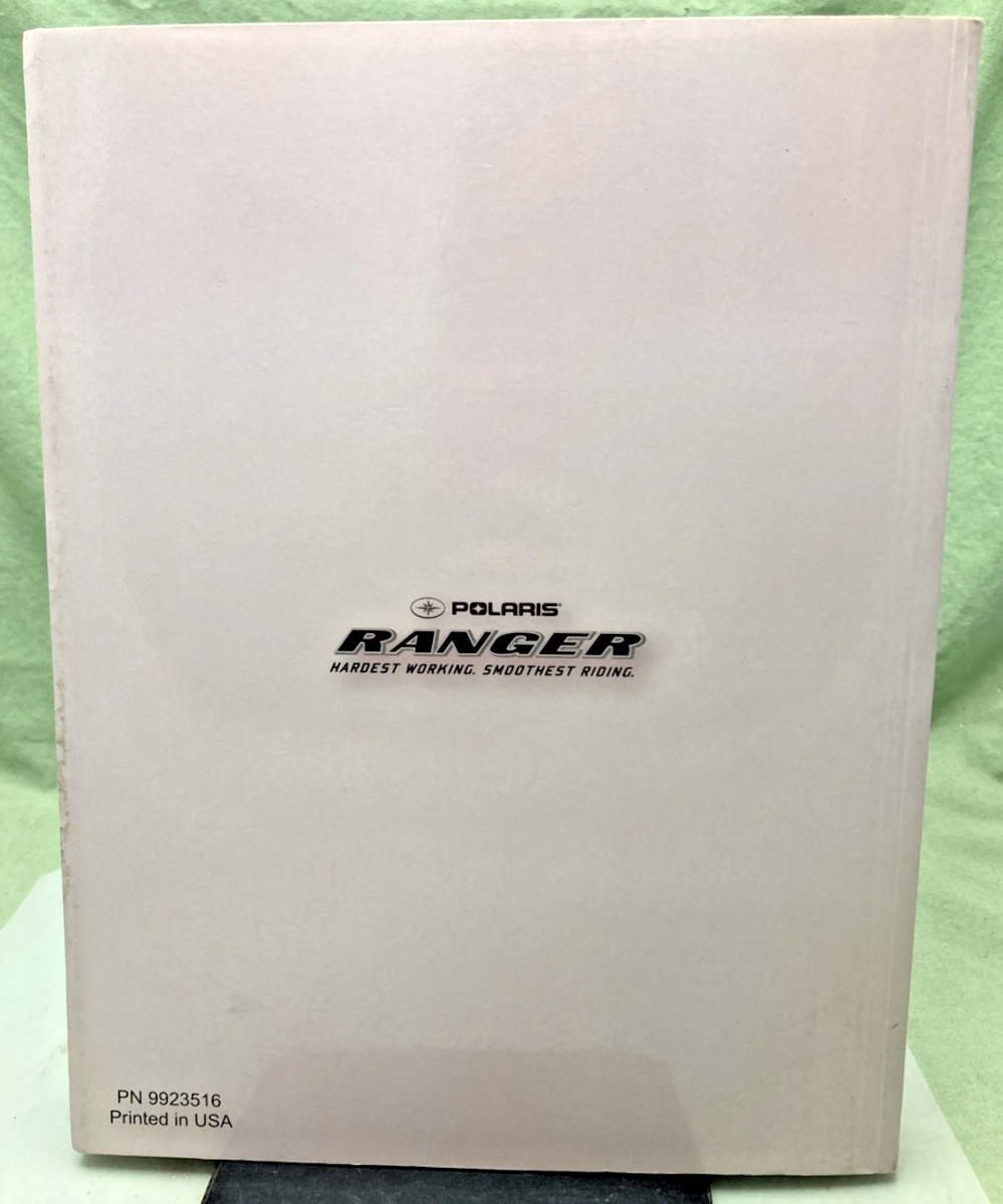 GENUINE POLARIS 9923516 RANGER DIESEL/CREW SERVICE MANUAL 2011-2012