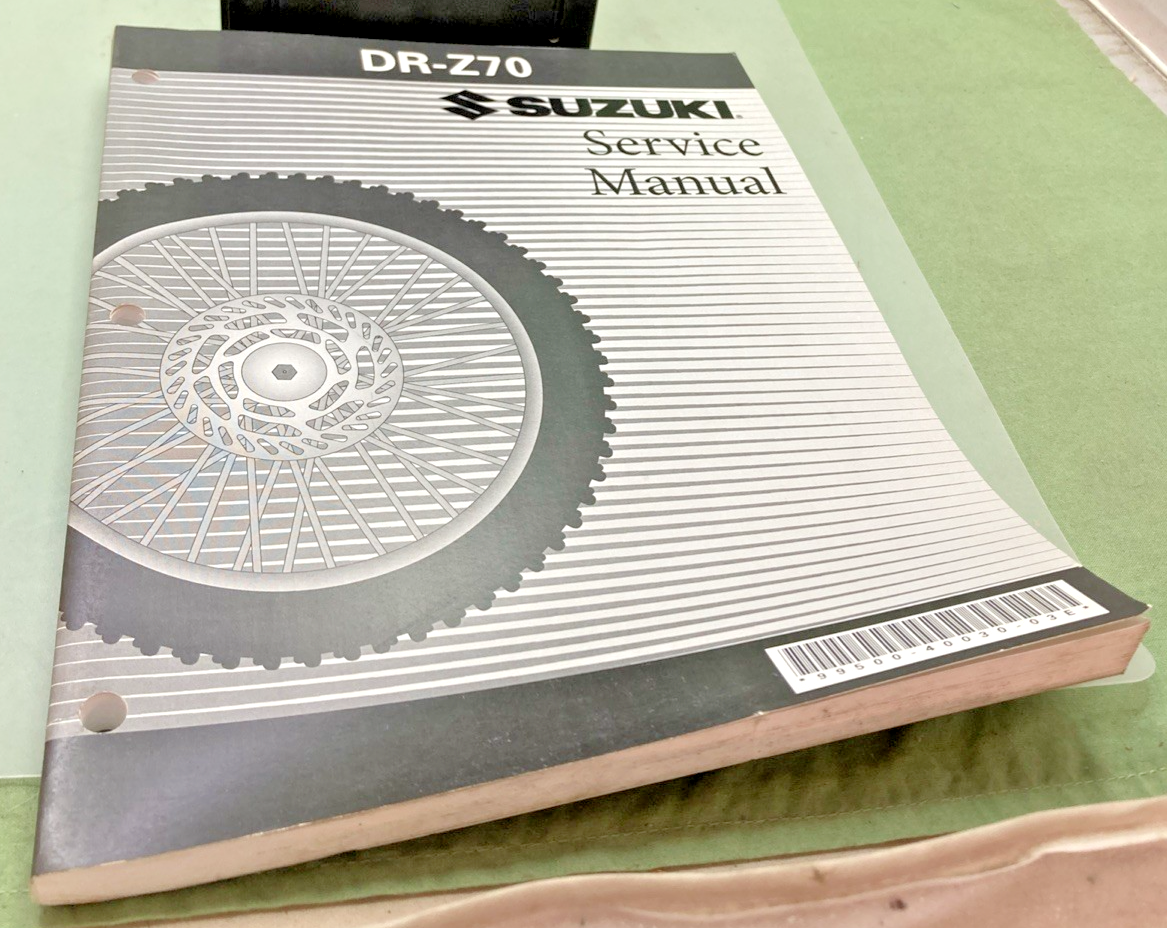 NEW GENUINE SUZUKI 99500-40030-03E DR-Z70 SERVICE MANUAL 2007