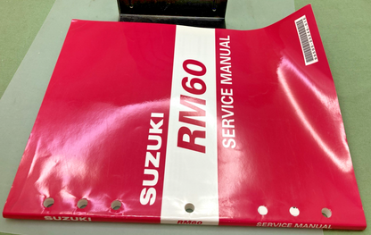NEW GENUINE SUZUKI 99500-20240-01E RM60 SERVICE MANUAL 2002