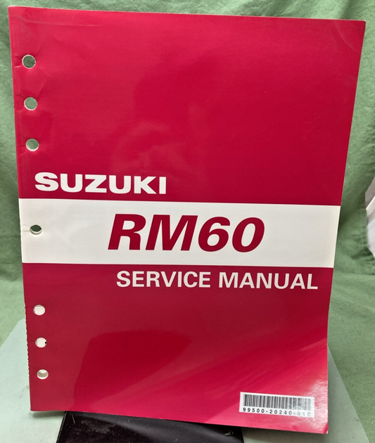 NEW GENUINE SUZUKI 99500-20240-01E RM60 SERVICE MANUAL 2002