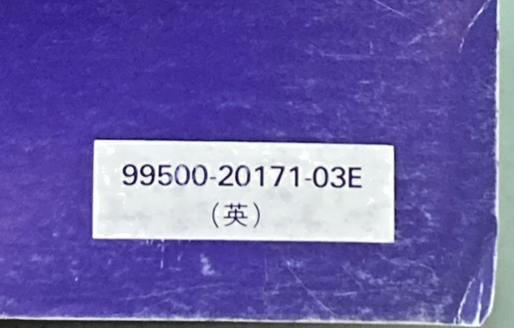 GENUINE SUZUKI 99500-20171-03E DS80 SERVICE MANUAL