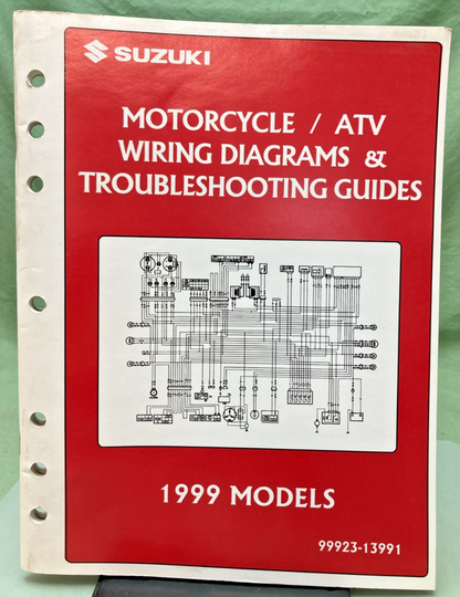 NEW GENUINE SUZUKI 99923-13991 MOTORCYCLE/ATV WIRING DIAGRAMS 1999