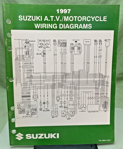 GENUINE SUZUKI 99923-13971 MOTORCYCLE/ATV WIRING DIAGRAMS 1997