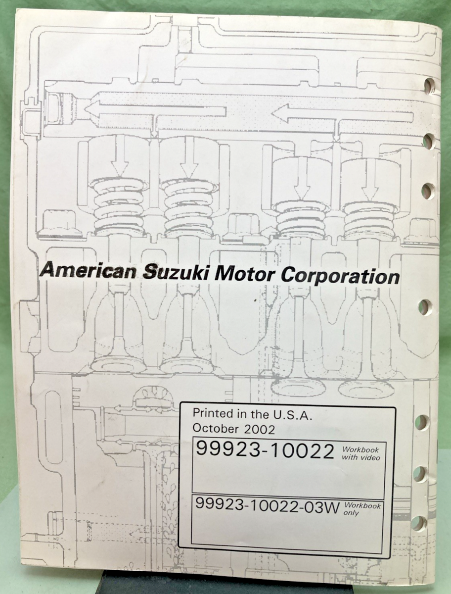 NEW GENUINE SUZUKI 99923-10022-03W PERFORMANCE TROUBLESHOOTING WORK BOOK