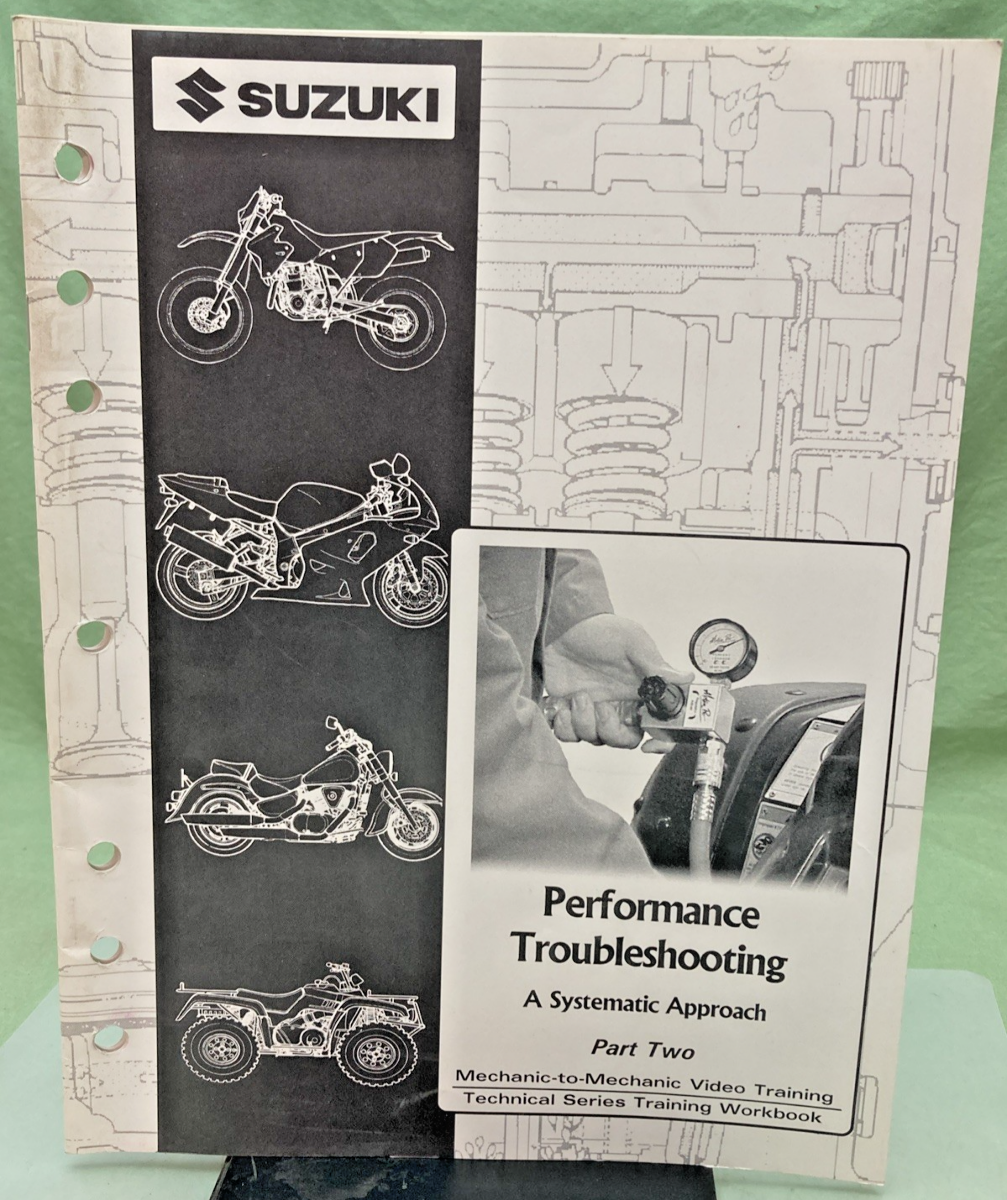NEW GENUINE SUZUKI 99923-10022-03W PERFORMANCE TROUBLESHOOTING WORK BOOK