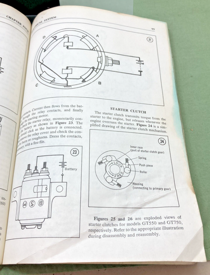 GENUINE CLYMER 368 SUZUKI 380-750CC SERVICE MANUAL 1972-1975