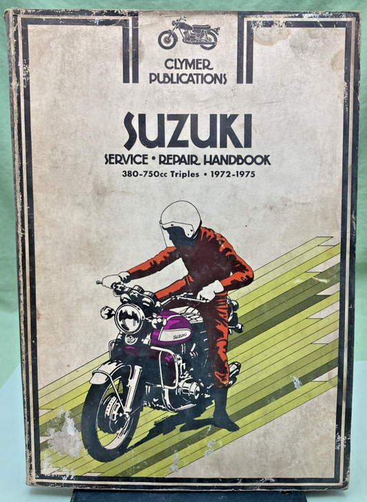 GENUINE CLYMER 368 SUZUKI 380-750CC SERVICE MANUAL 1972-1975