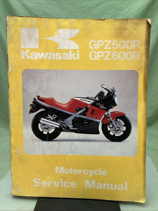 GENUINE KAWASAKI 99924-1055-02 GPZ500R GPZ600R SERVICE MANUAL 1987