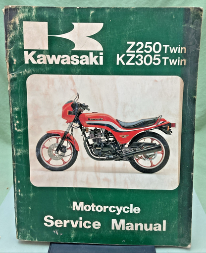 GENUINE KAWASAKI 99924-1019-05 Z250-KZ305 TWIN SERVICE MANUAL 1983